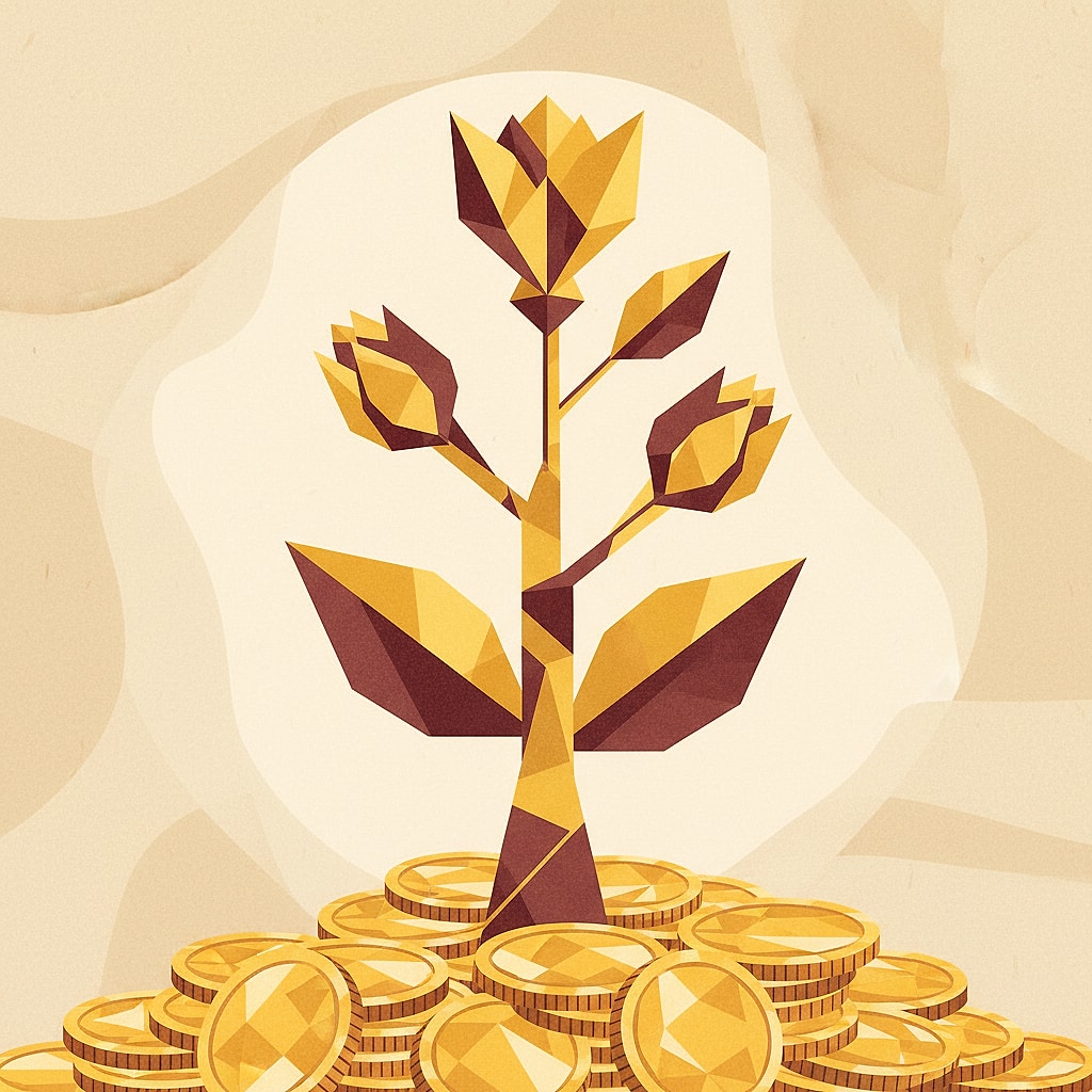 Symbol für Vermögenswachstum